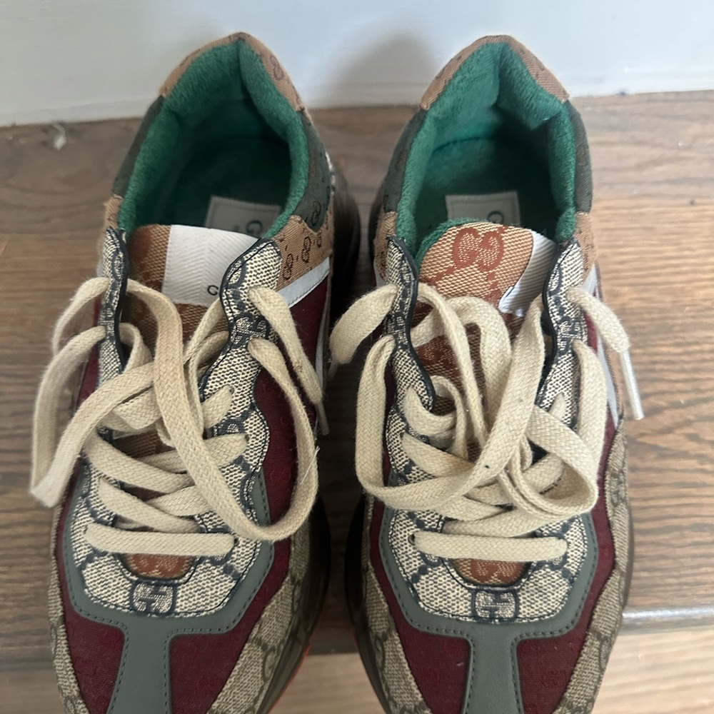 Gucci Women's Sneakers - burgandy, Green, Beige